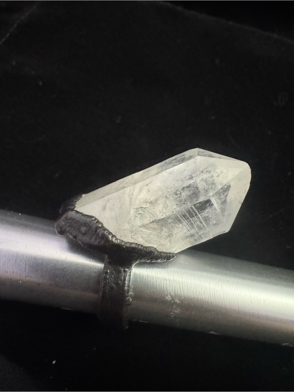 Wicked Heathens Handcrafted Clear Quartz Crystal Ring - Size 5.25
